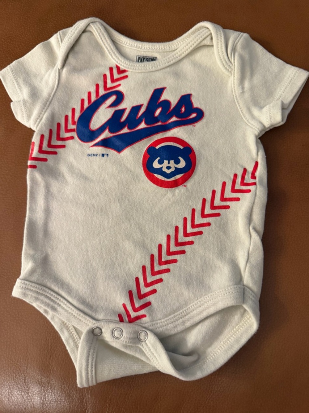 Cooperstown Collection CUBS Baby Onesie 0/3 Months